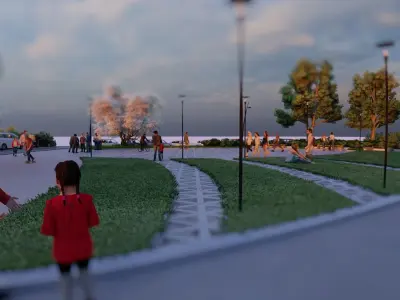 community park 3D model