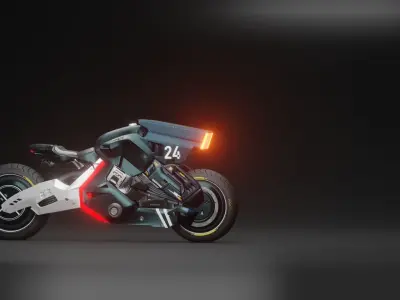 Sci-Fi concept Bike 3D model