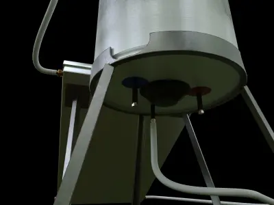 Solar Heater Boiler 3D model