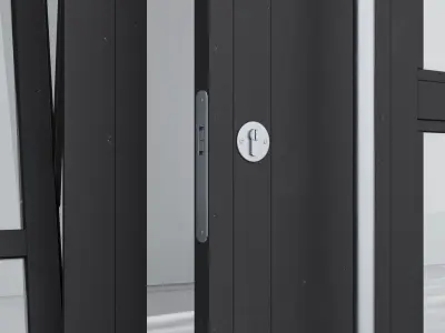 Aluminium door 236 3D model