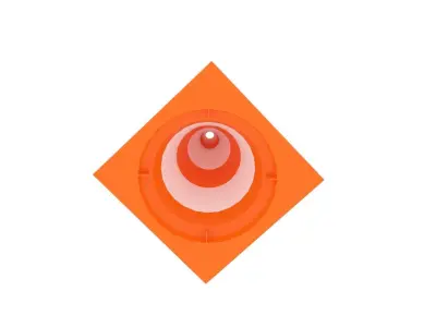 Traffic Cone 3D model Polygon mesh