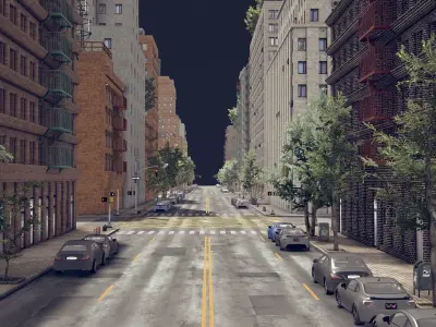 Realistic Unity City 3 Low-poly 3D model
