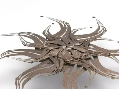 Atlantis Royal coral pointed towers 3 3D model