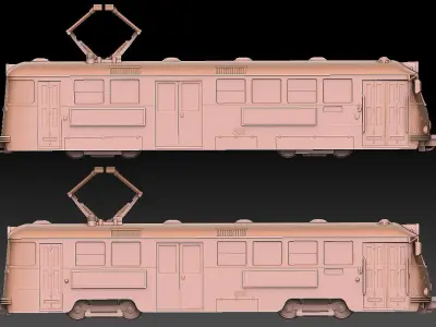 Swedish M29 Tram 3D print model