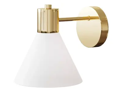 FLUGBO FLUGBU Sconce brass  glass 3D model