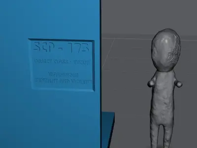 SCP 173 - In containment 3D print model