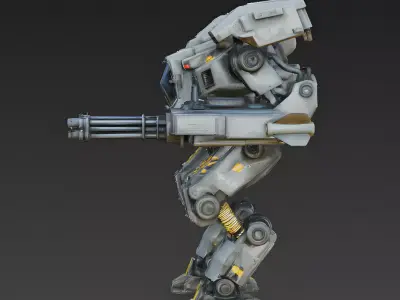 Titan Heavy Assault Walker 3D Model Low-poly 3D model