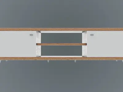 Tv Stand SAM  White  Chery Wood 2022 3D model