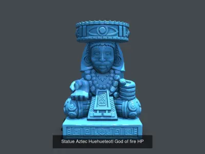 Statue Aztec Mayan Collection 3D Model Pack