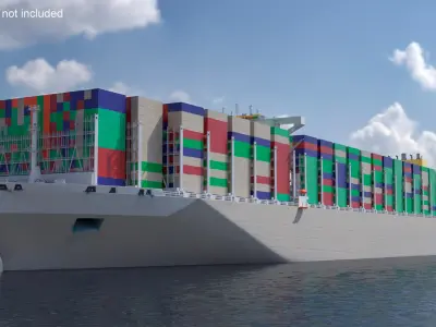  Ultra Large Container Cargo Ship 