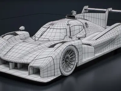  McLaren WEC 2027 White Mockup LMDh PreSeason Hypercar 