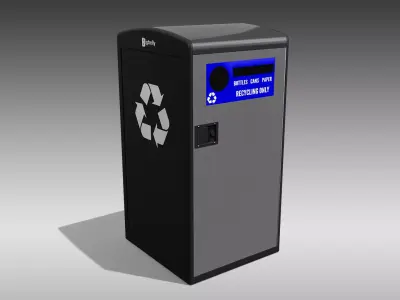 Bigbelly SC5 Single Station Low-poly 3D model