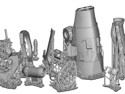 Dark Techno Odonatopter Gunship 3D print model