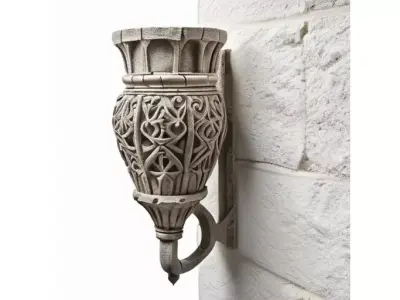 Stone Dungeon Torch Holder for 3D print 3D model