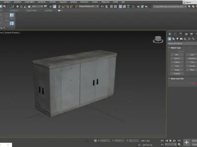 Electrical Cabinet Low-poly 3D model