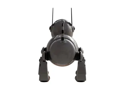 Rigged 3D Robot Dog Model  Low-poly 3D model