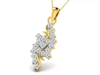 diamonds pendant 3D print model 40