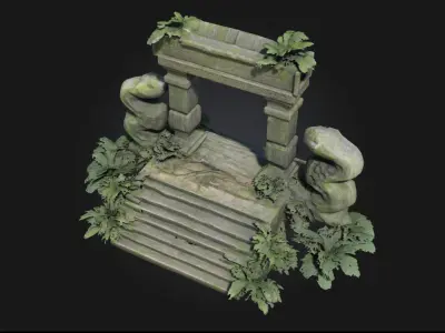 Serpent Portal  Gateway of the Ancient Serpent Cult 3D model