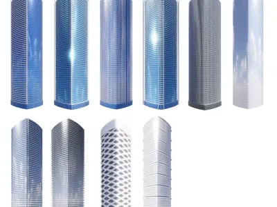 Parametric Building Collection 1D 2Advanced 3D model