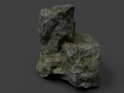 Rock 7-2 Low-poly 3D model