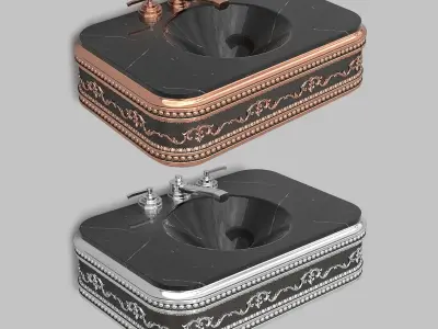 Classic Wash Basin 7 3D model