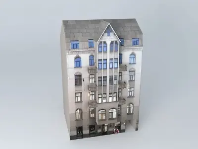 Riga Brivibas street Free 3D model