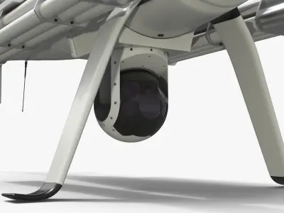  Tactical Helicopter Drone with Launcher System White 