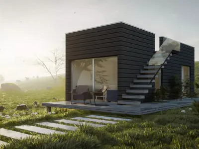 Tiny house archicad sketchup and lumion 10 scene 3D model