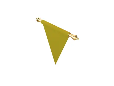 Pennant V2 006 Low-poly 3D model