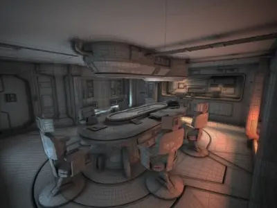 Spaceship Interior HD 1 3D model