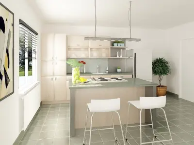 Kitchen 02 3D model