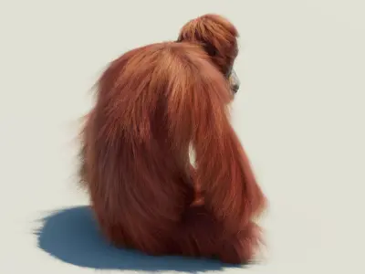  Orangutan Rigged Fur 