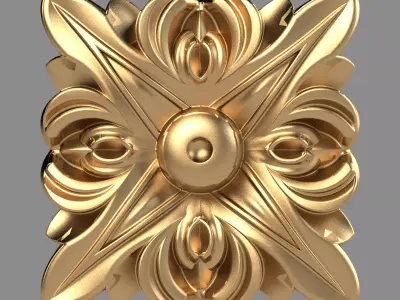 Rosette Decor - 3d model 3D model