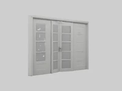 Folding door model 3D model