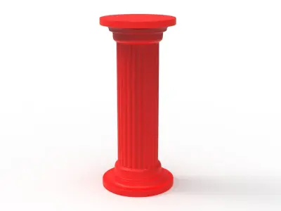 Architectural Classic pillar column for 3D print 3D print model