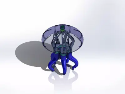 3D jellyfish Night stand 3D print model