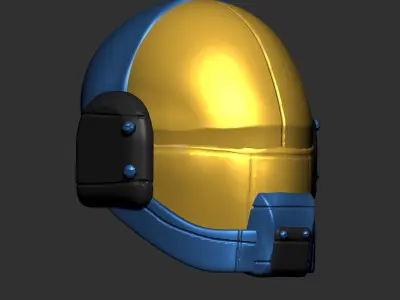 High quality scifi helmet high poly sculpt 3d printable ver 2  3D model