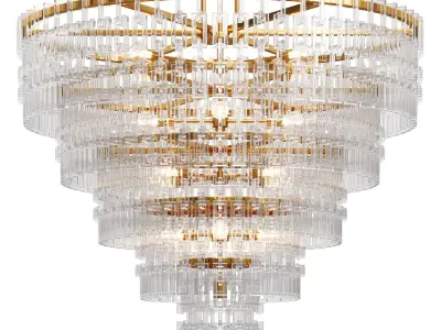 Marignan Round Chandelier by Lalume 3D model