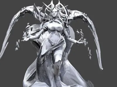 High Angel Guardian 2 3D model