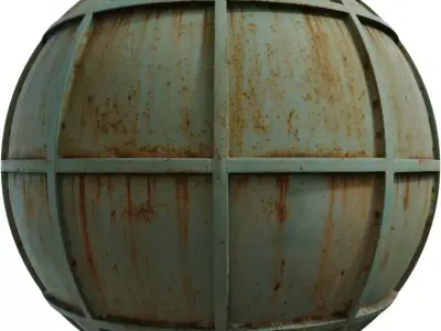 Mint Green Gridded Metal  Texture