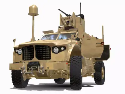 JLTV 4X4 MRAP  Low-poly 3D model