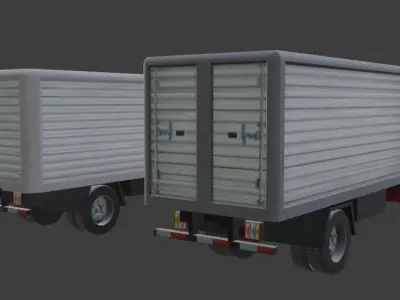 Isuzu Elf Low-poly 3D model