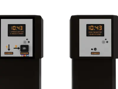 security and payment pack 3D model