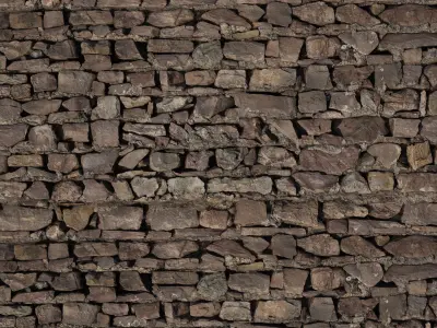 Old Stone Wall Pbr Texture