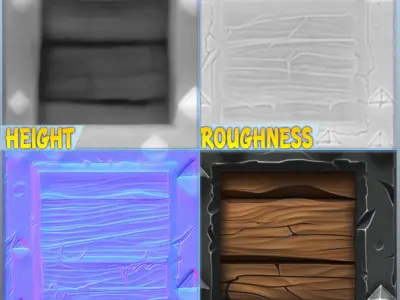 Stylized Wood Seamless Texture Texture