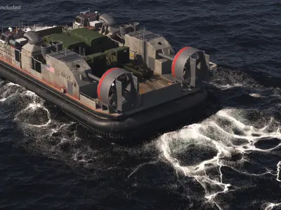  LCAC and US Army Trucks 