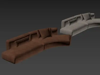 modern sofa chair  3D model