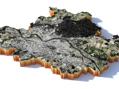 Dresden City Germany 3D model