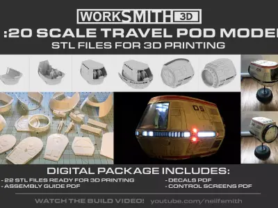 Star Trek TravelPod model kit 3D print model