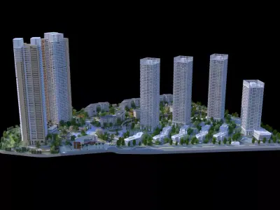 Shenzhen Merchants Shuangxi Garden 3D model